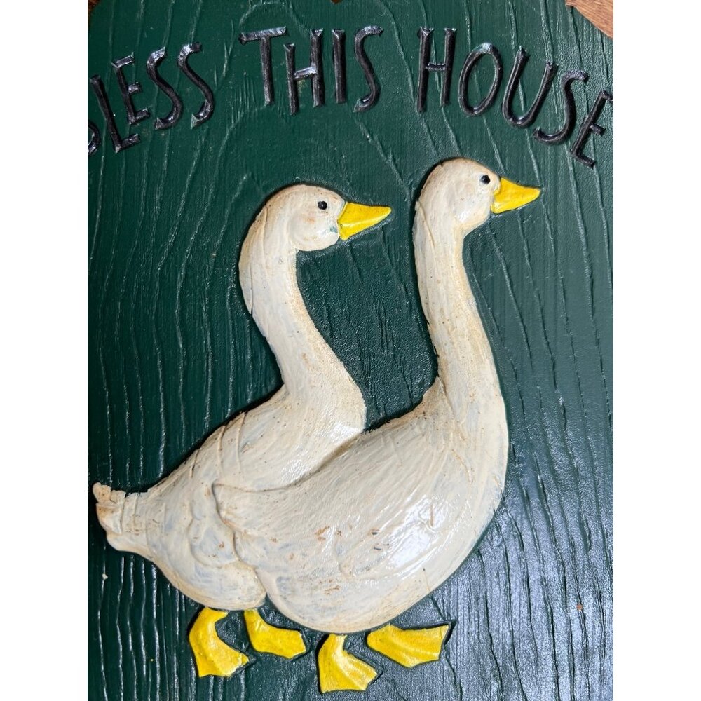 Vintage Burwood 80s Geese Wall Pocket  Hanging Decor Planter - Picture 3 of 7